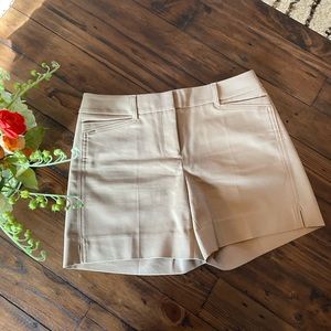 White House Black Market Stretch Shorts Size 0- Tan